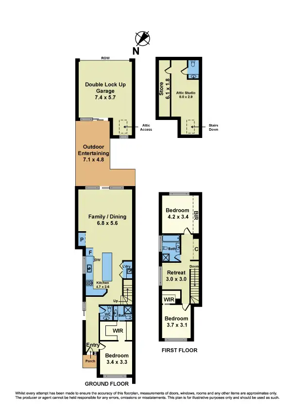 Floorplan of Homely townhouse listing, 63 Blackshaws Road, Newport VIC 3015
