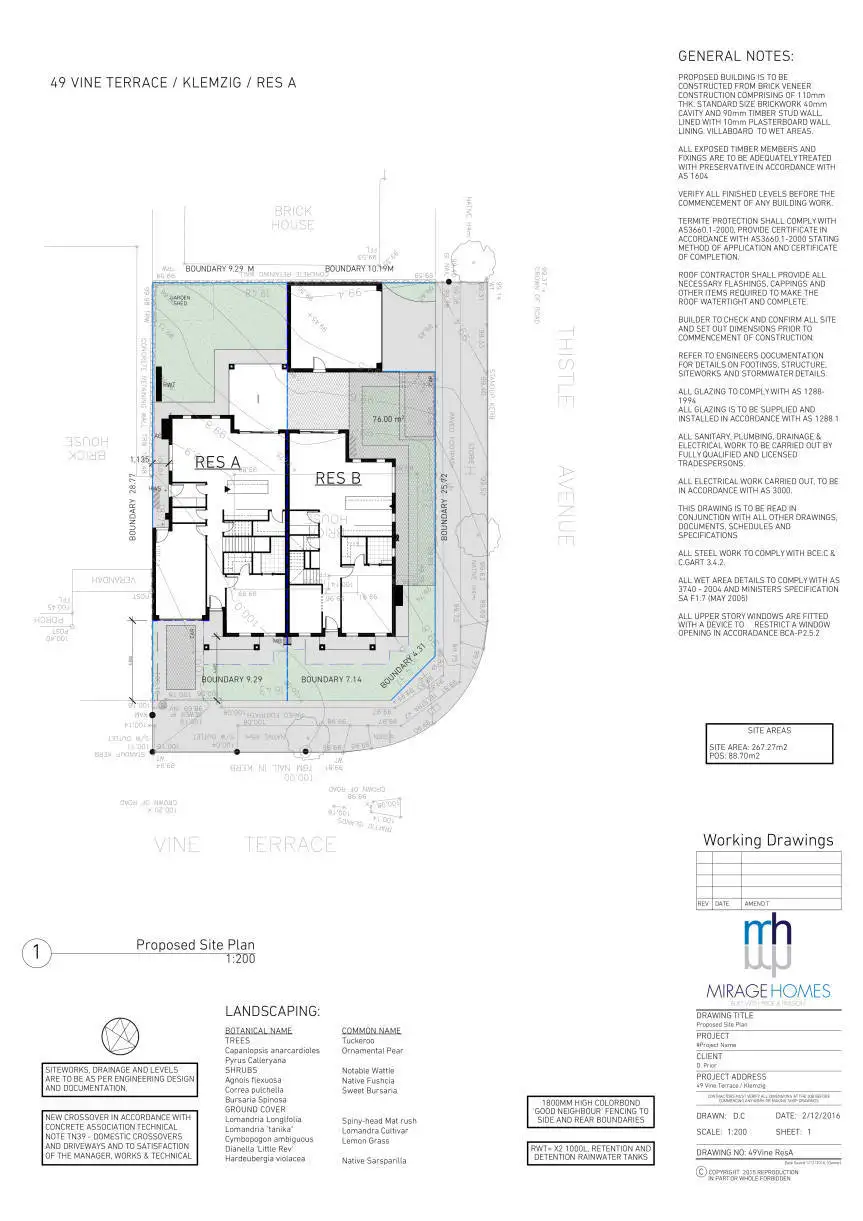 Floorplan of Homely land listing, 49 Vine Terrace, Klemzig SA 5087