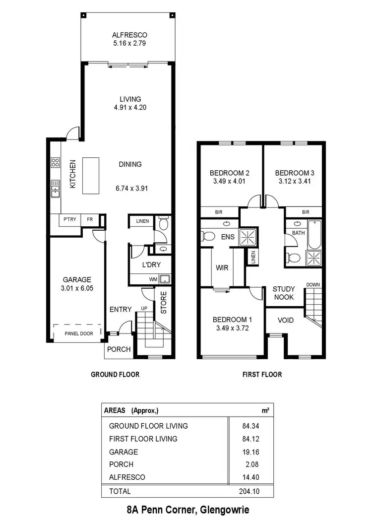 Floorplan of Homely house listing, 8A Penn Corner, Glengowrie SA 5044