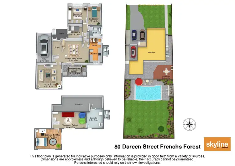 Floorplan of Homely house listing, 80 Dareen Street, Frenchs Forest NSW 2086