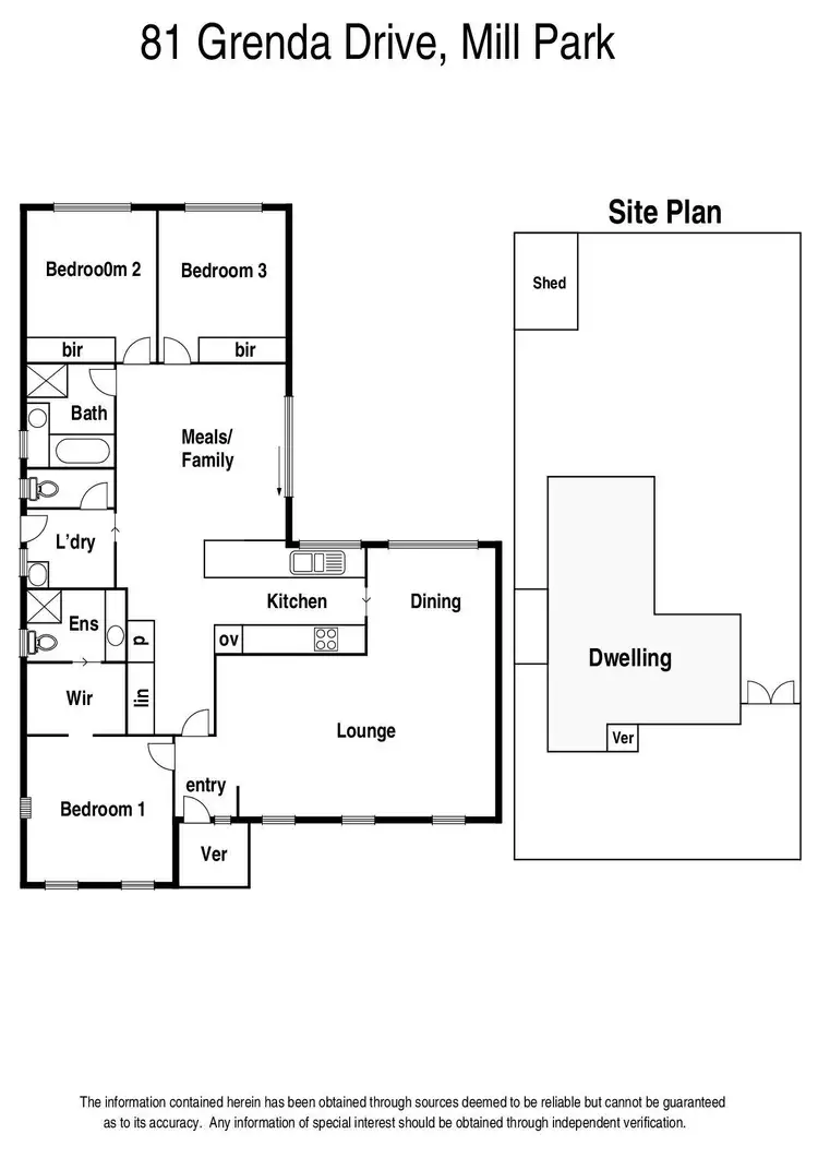 Floorplan of Homely house listing, 81 Grenda Drive, Mill Park VIC 3082
