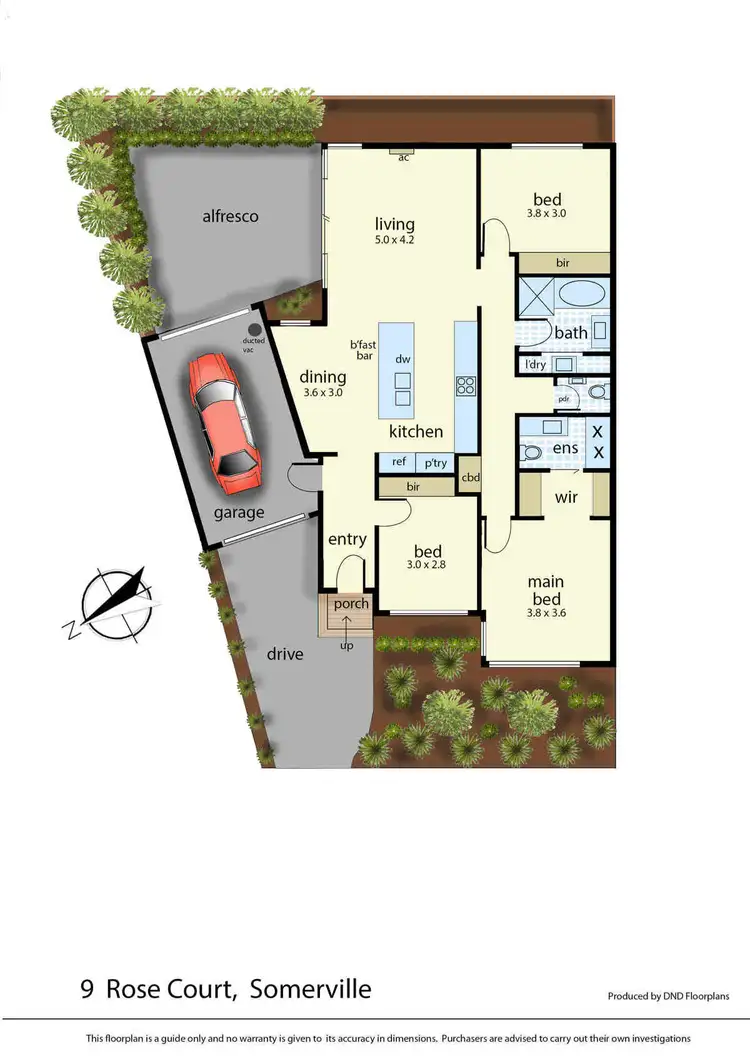 Floorplan of Homely house listing, 9 Rose Court, Somerville VIC 3912