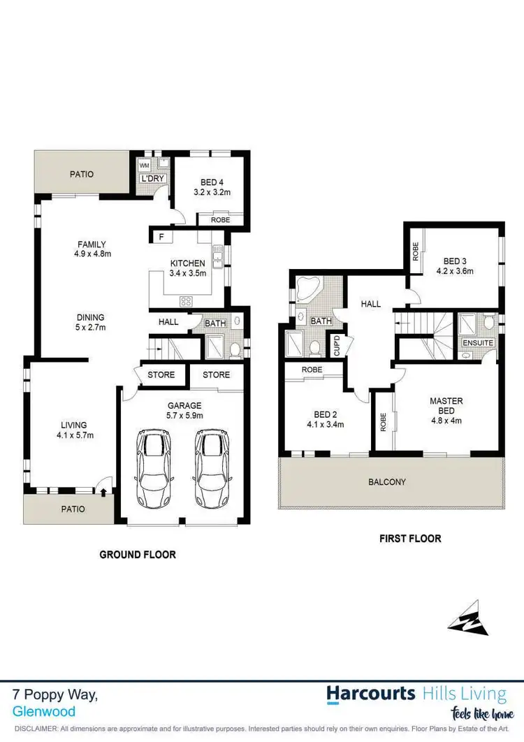 Floorplan of Homely house listing, 7 Poppy Way, Glenwood NSW 2768