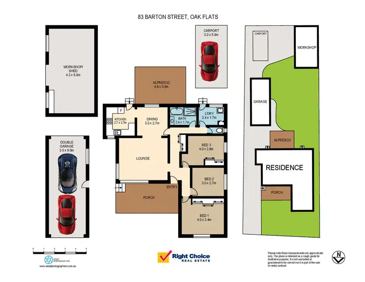 Floorplan of Homely house listing, 83 Barton Street, Oak Flats NSW 2529