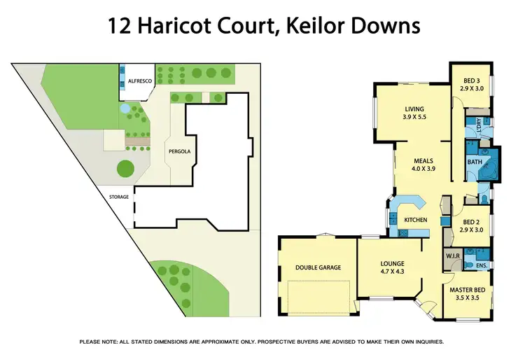 Floorplan of Homely house listing, 12 Haricot Court, Keilor Downs VIC 3038