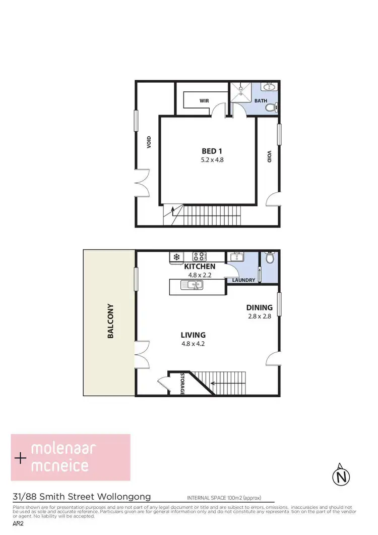 Floorplan of Homely unit listing, 31/88 Smith Street, Wollongong NSW 2500
