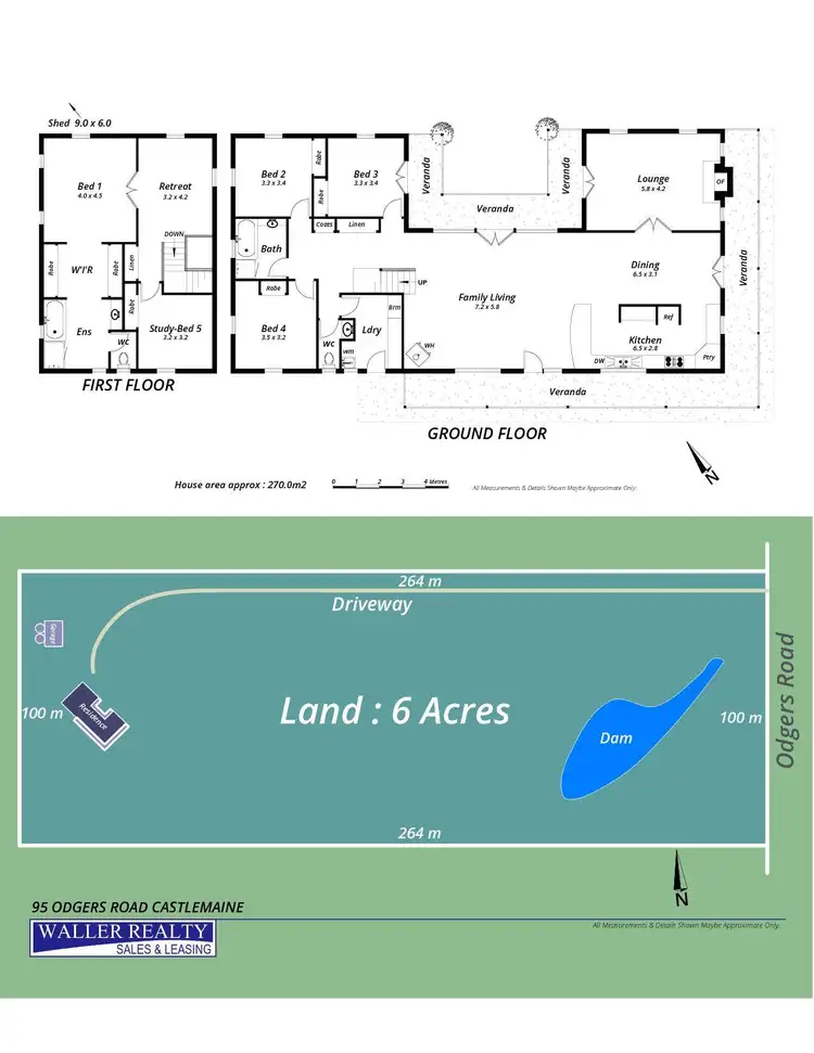 Floorplan of Homely house listing, 95 Odgers Road, Castlemaine VIC 3450