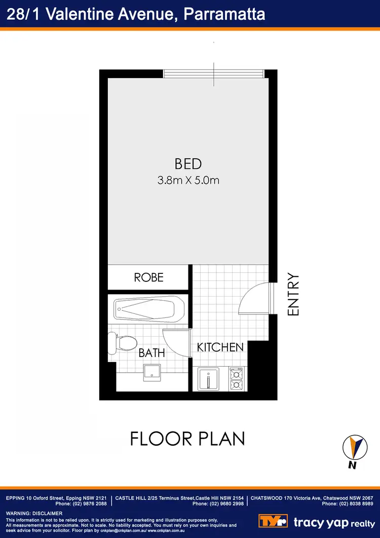 Floorplan of Homely apartment listing, Suite 28/1 Valentine Avenue, Parramatta NSW 2150