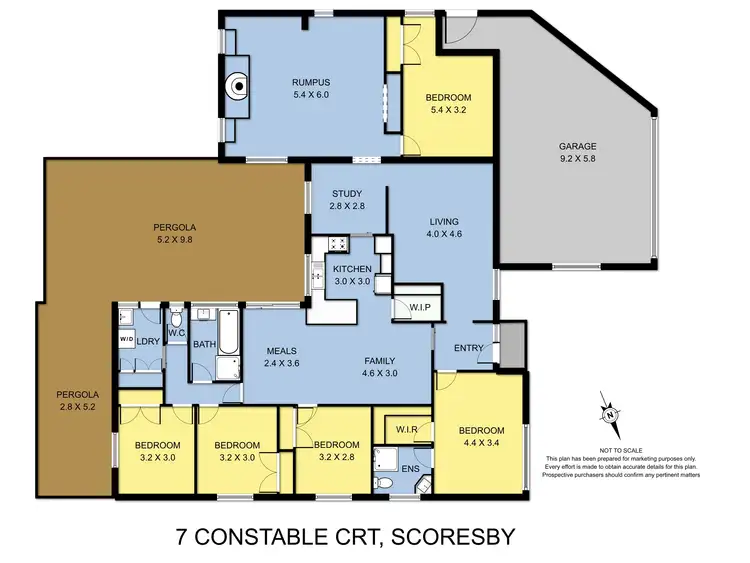 Floorplan of Homely house listing, 7 Constable Court, Scoresby VIC 3179