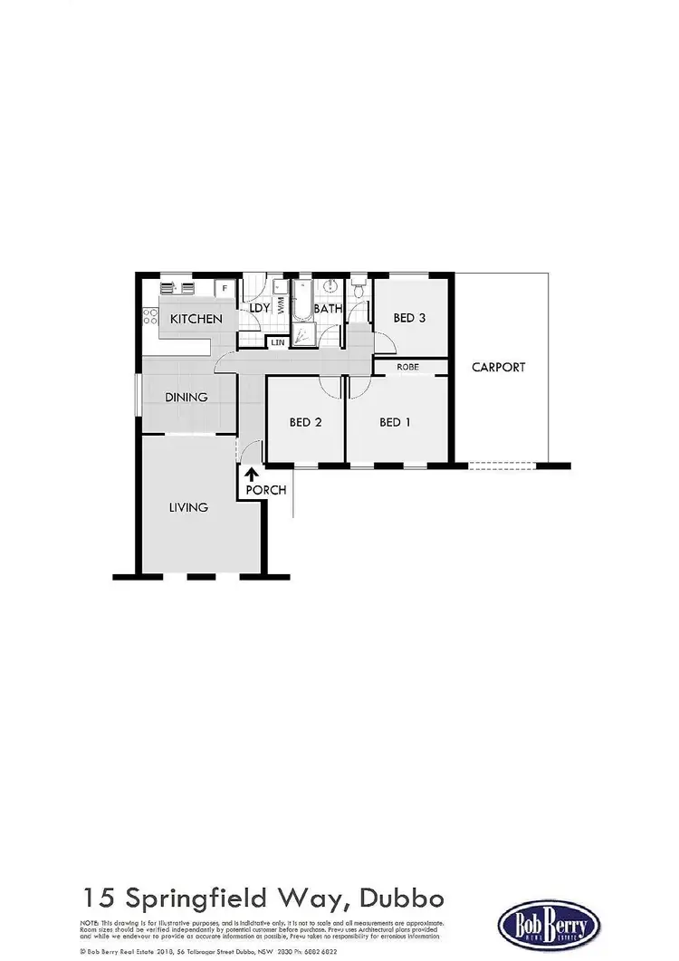 Floorplan of Homely house listing, 15 Springfield Way, Dubbo NSW 2830