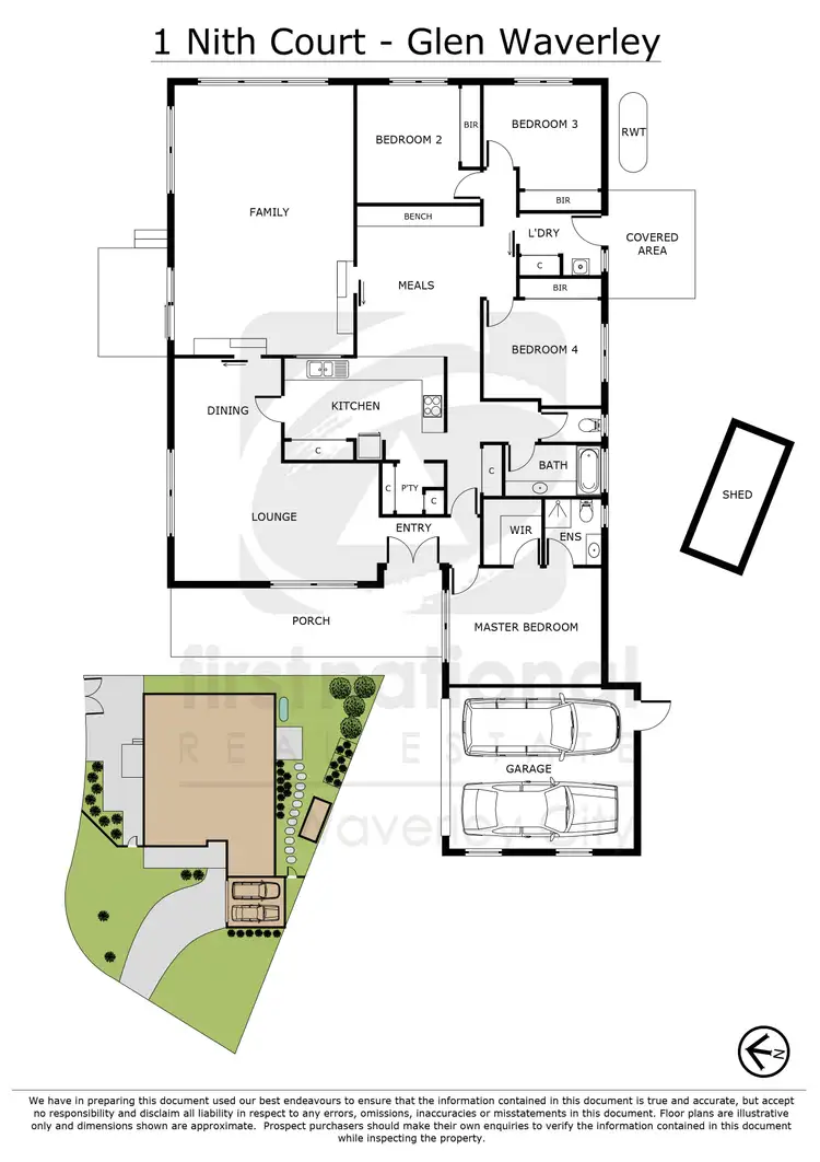 Floorplan of Homely house listing, 1 Nith Court, Glen Waverley VIC 3150
