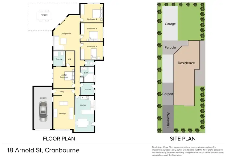 Floorplan of Homely house listing, 18 Arnold Street, Cranbourne VIC 3977