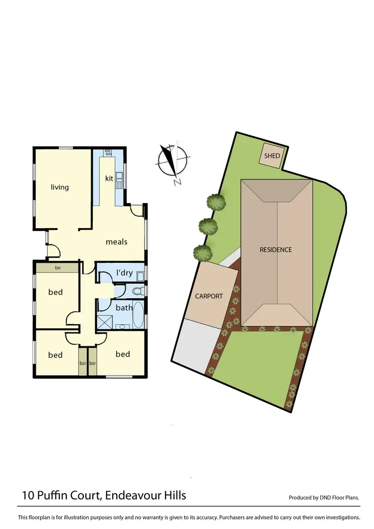 Floorplan of Homely unit listing, 10 Puffin Court, Endeavour Hills VIC 3802