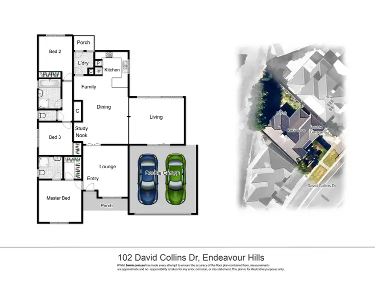 Floorplan of Homely house listing, 102 David Collins Drive, Endeavour Hills VIC 3802