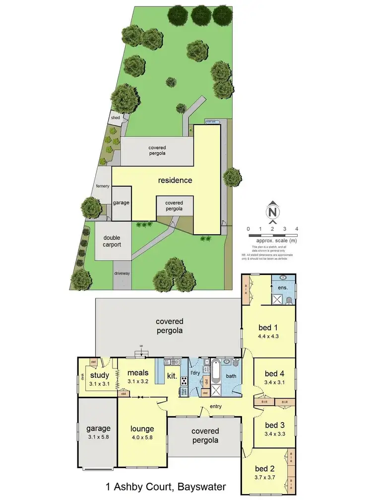 Floorplan of Homely house listing, 1 Ashby Court, Bayswater VIC 3153
