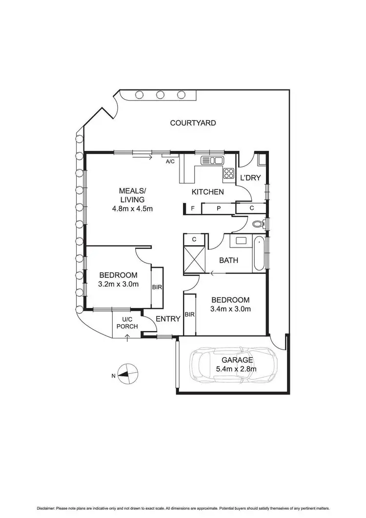 Floorplan of Homely unit listing, 2/6 McCrae Street, Reservoir VIC 3073