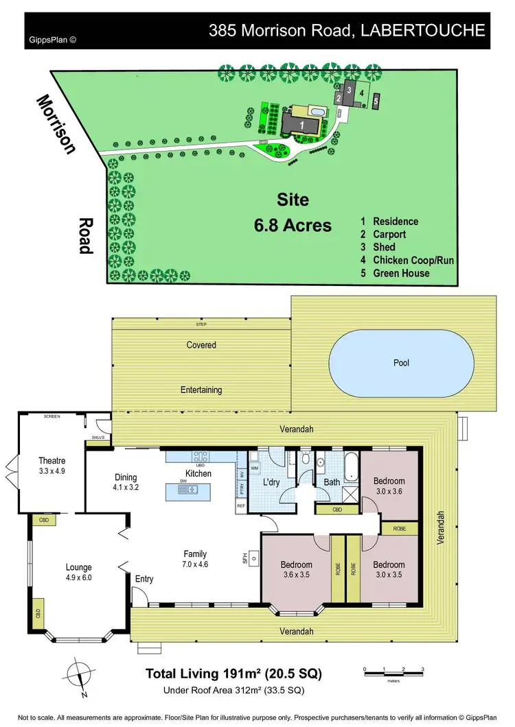 Floorplan of Homely house listing, 385 Morrison Road, Labertouche VIC 3816