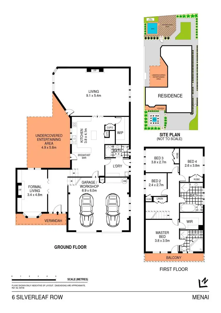 Floorplan of Homely house listing, 6 Silverleaf, Menai NSW 2234