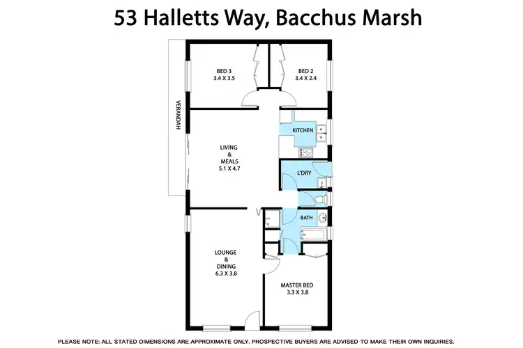 Floorplan of Homely house listing, 53 Halletts Way, Bacchus Marsh VIC 3340