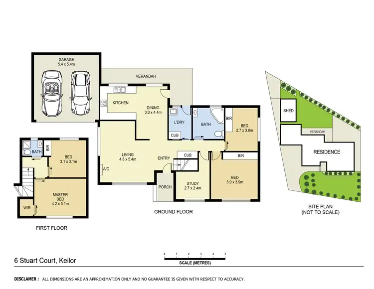 Floorplan of Homely house listing, 6 Stuart Court, Keilor VIC 3036