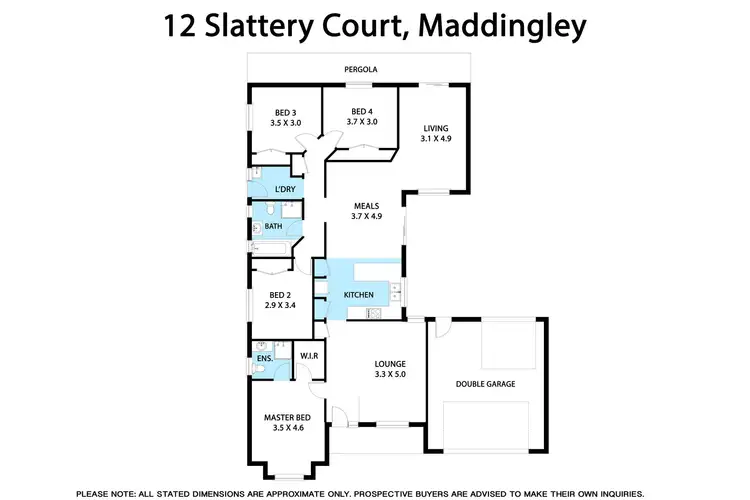 Floorplan of Homely house listing, 12 Slattery Court, Bacchus Marsh VIC 3340