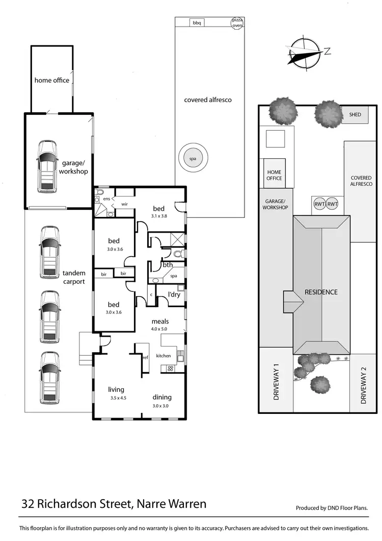 Floorplan of Homely house listing, 32 Richardson Street, Narre Warren VIC 3805