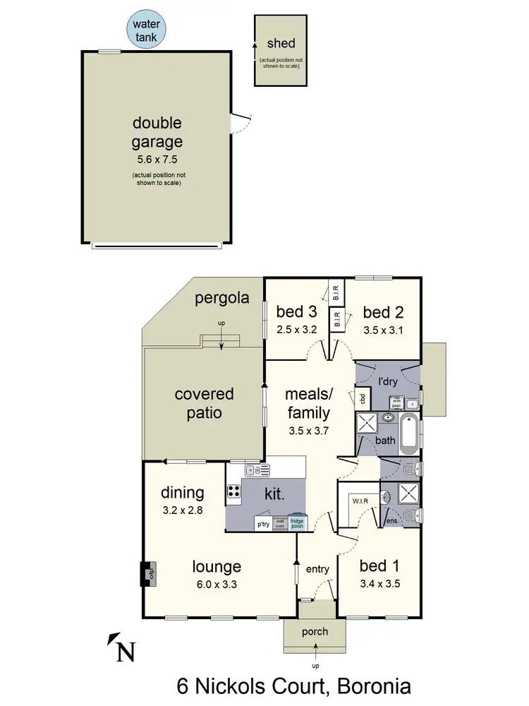 Floorplan of Homely house listing, 6 Nickols Court, Boronia VIC 3155