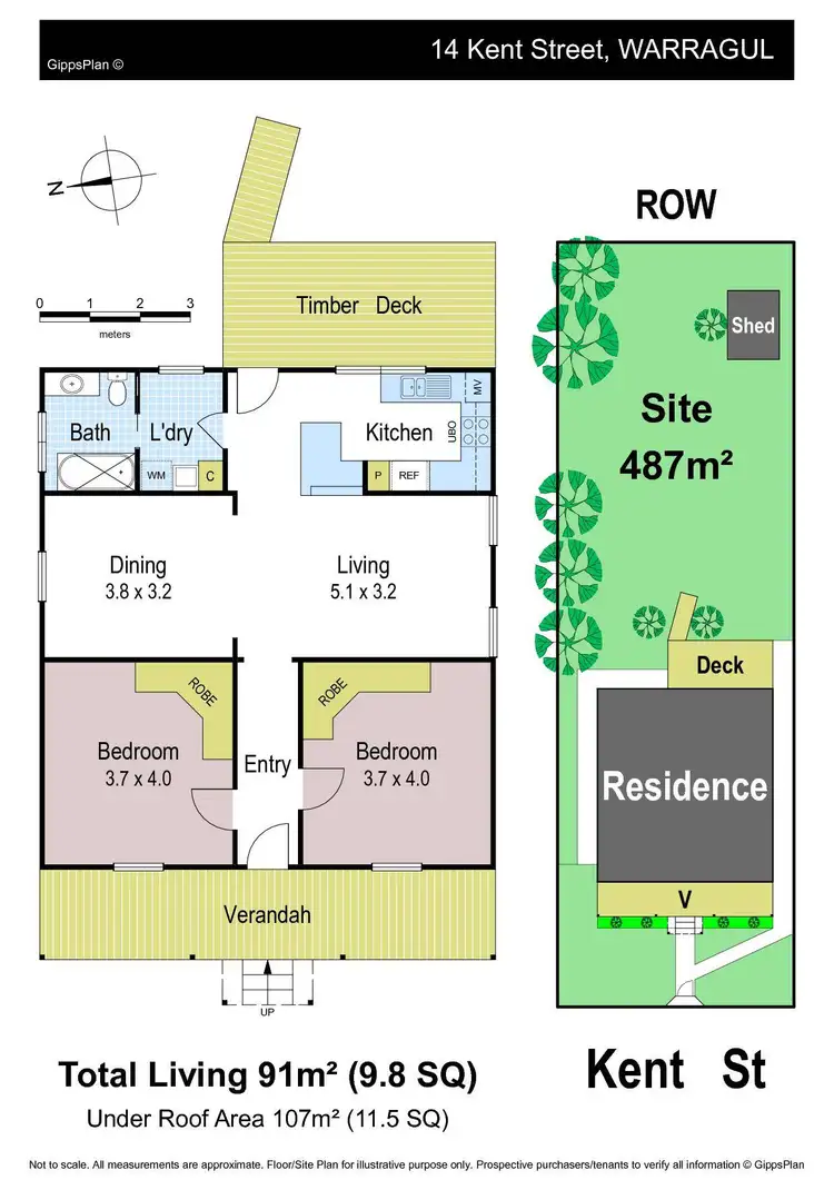 Floorplan of Homely house listing, 14 Kent Street, Warragul VIC 3820