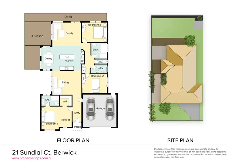 Floorplan of Homely house listing, 21 Sundial Court, Berwick VIC 3806