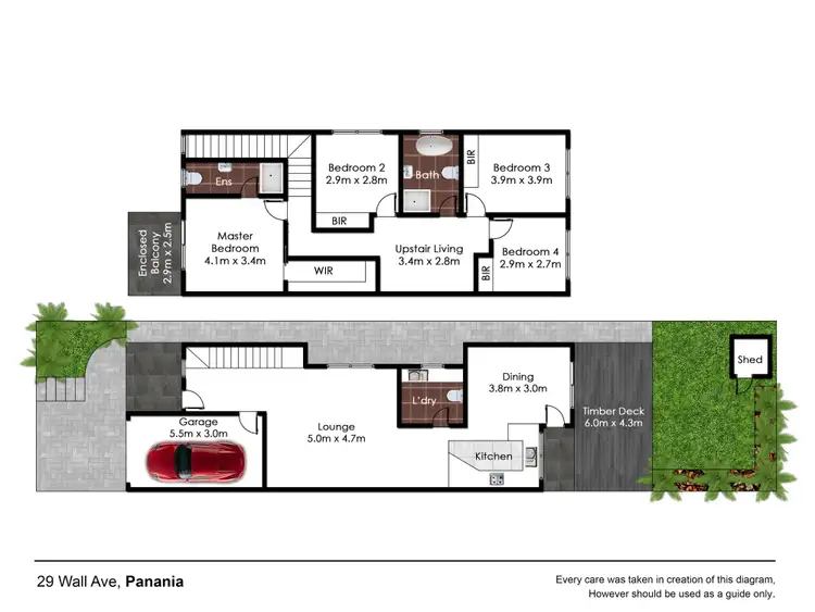 Floorplan of Homely semi-detached listing, 29 Wall Avenue, Panania NSW 2213