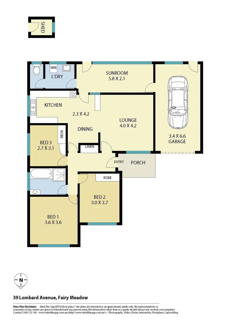Floorplan of Homely house listing, 39 Lombard Avenue, Fairy Meadow NSW 2519
