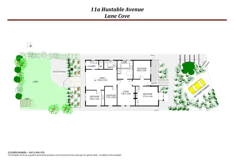 Floorplan of Homely house listing, 11A Huxtable Avenue, Lane Cove NSW 2066