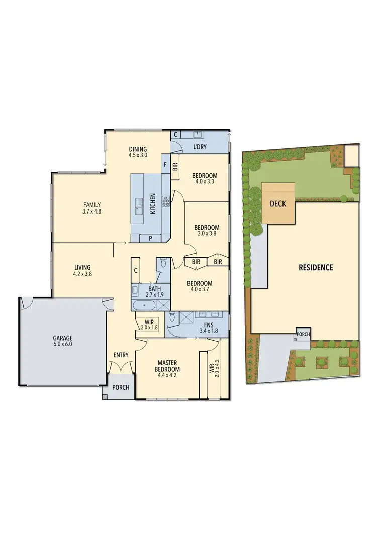Floorplan of Homely house listing, 7 Adrian Drive, Pakenham VIC 3810