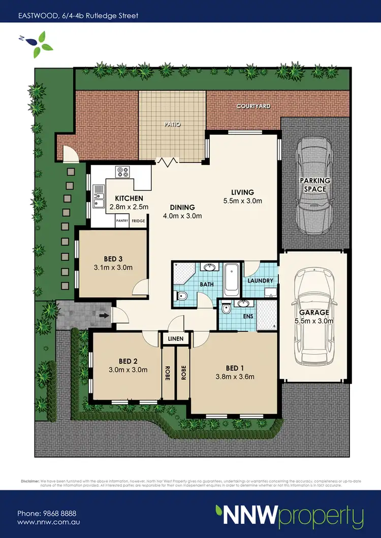 Floorplan of Homely villa listing, 6/4-4B Rutledge Street, Eastwood NSW 2122