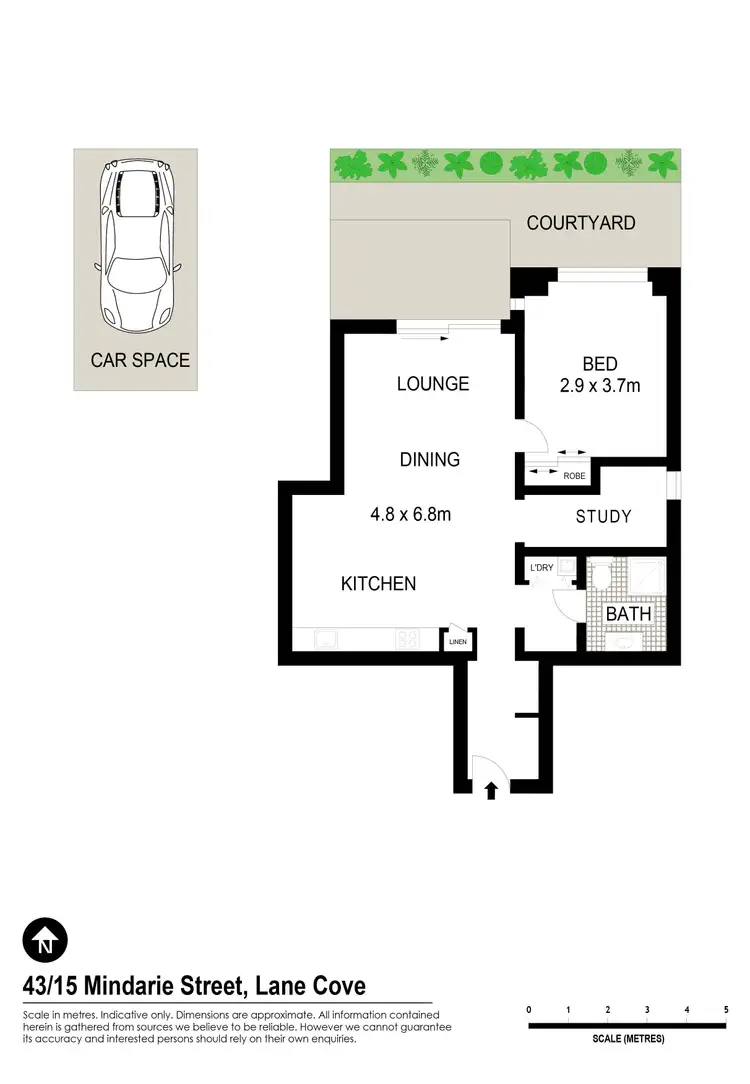 Floorplan of Homely unit listing, 43/15-21 Mindarie Street, Lane Cove North NSW 2066