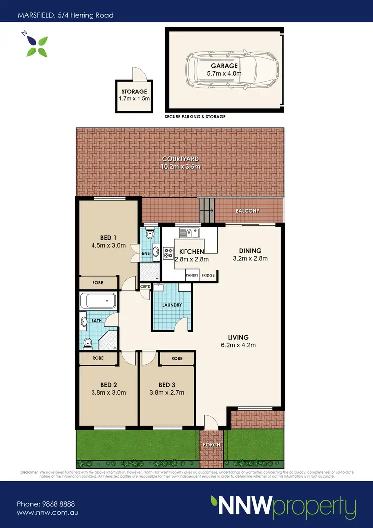 Floorplan of Homely villa listing, 5/4-6 Herring Road, Marsfield NSW 2122