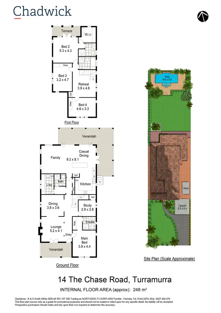 Floorplan of Homely house listing, 14 The Chase Road, Turramurra NSW 2074