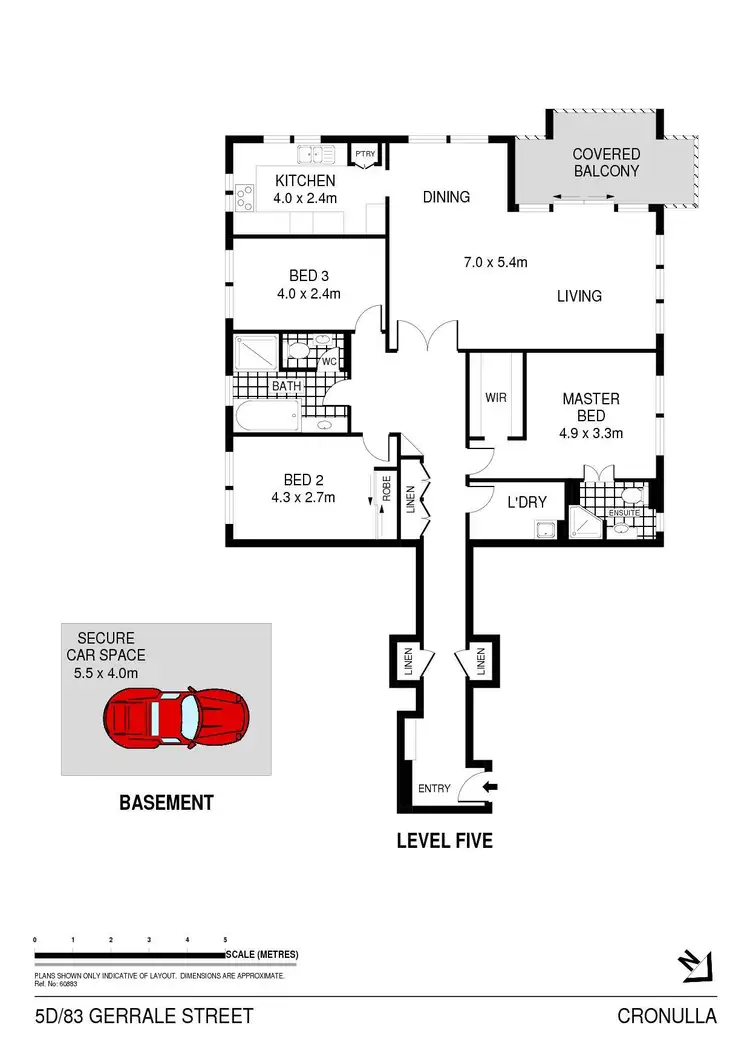 Floorplan of Homely apartment listing, 5d/83 Gerrale Street, Cronulla NSW 2230
