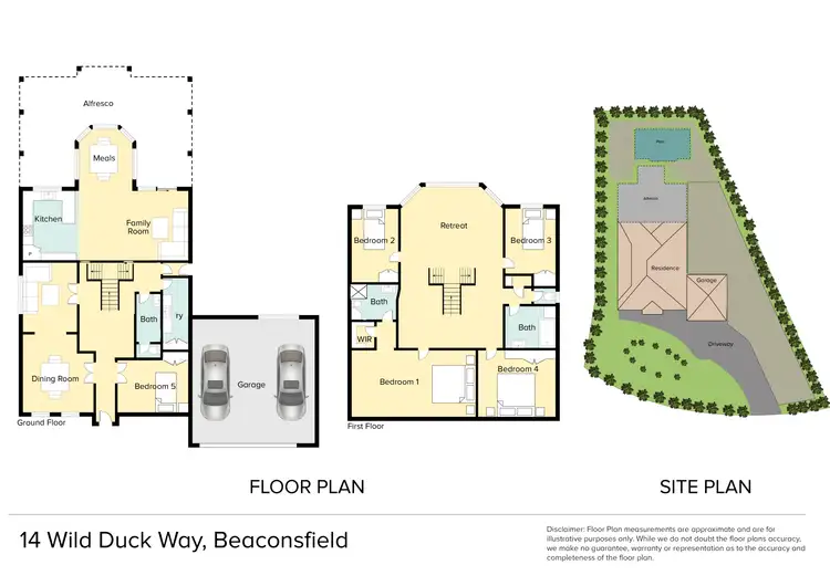 Floorplan of Homely house listing, 14 Wild Duck Way, Beaconsfield VIC 3807