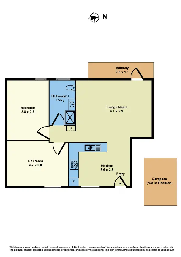 Floorplan of Homely unit listing, 24/109 Creswick Street, Footscray VIC 3011