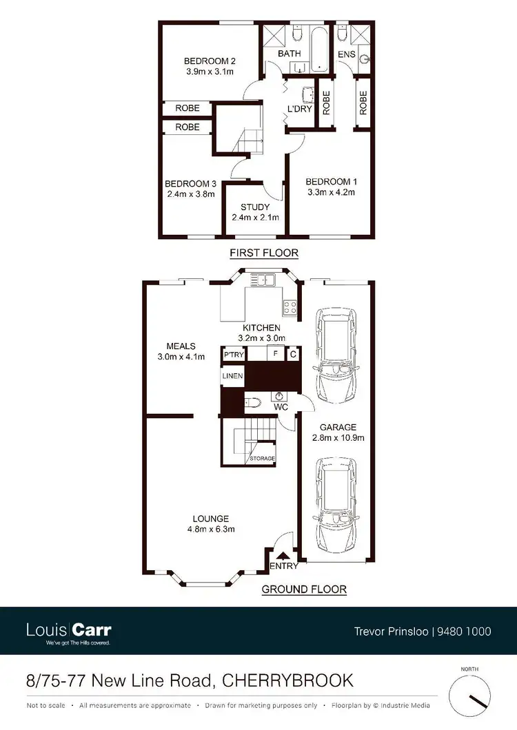 Floorplan of Homely townhouse listing, 8/75-77 New Line Road, Cherrybrook NSW 2126
