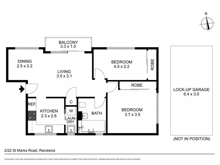 Floorplan of Homely unit listing, 2/22-24 St Marks Road, Randwick NSW 2031