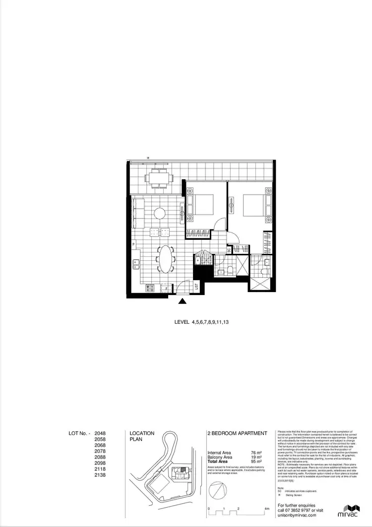 Floorplan of Homely apartment listing, 2048/48 Skyring Terrace, Newstead QLD 4006