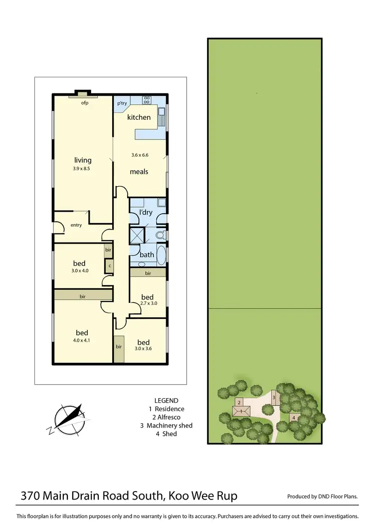 Floorplan of Homely house listing, 370 Main Drain Road, Koo Wee Rup VIC 3981