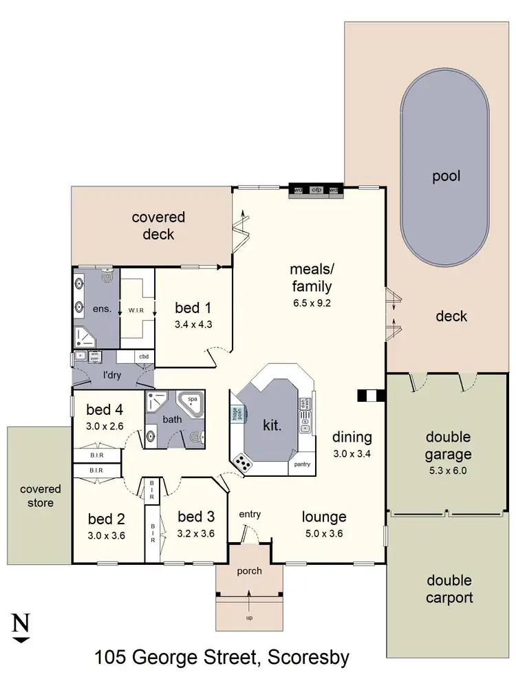 Floorplan of Homely house listing, 105 George Street, Scoresby VIC 3179