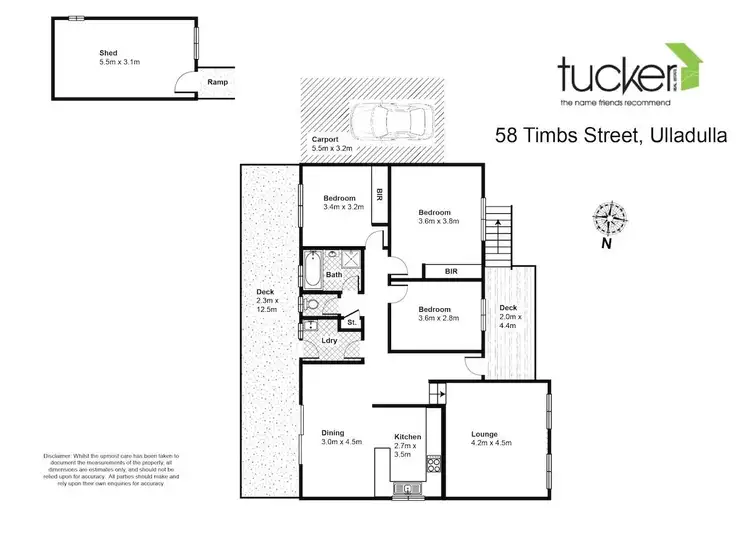 Floorplan of Homely house listing, 58 Timbs Street, Ulladulla NSW 2539
