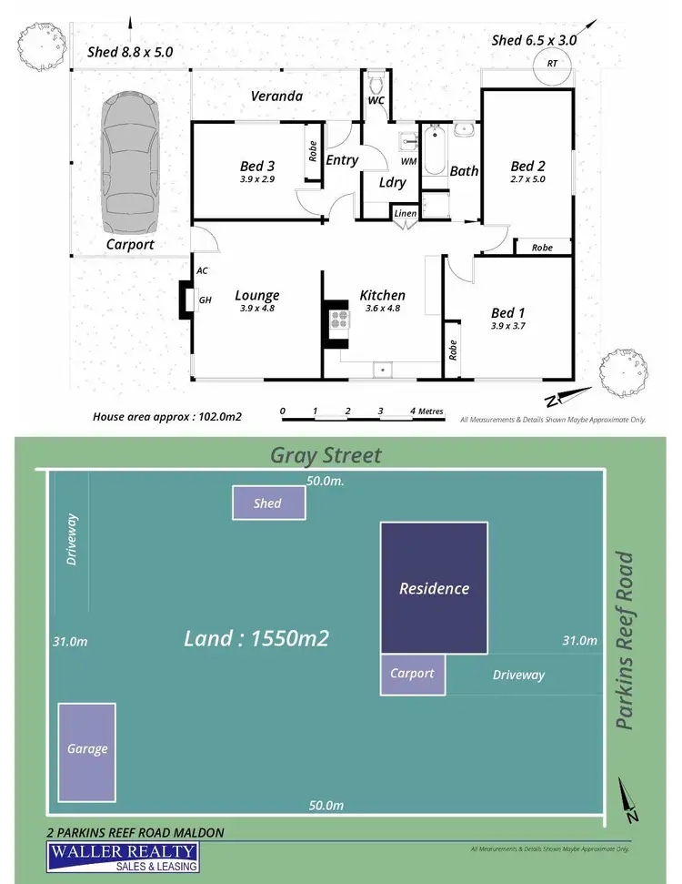 Floorplan of Homely house listing, 2 Parkins Reef Road, Maldon VIC 3463