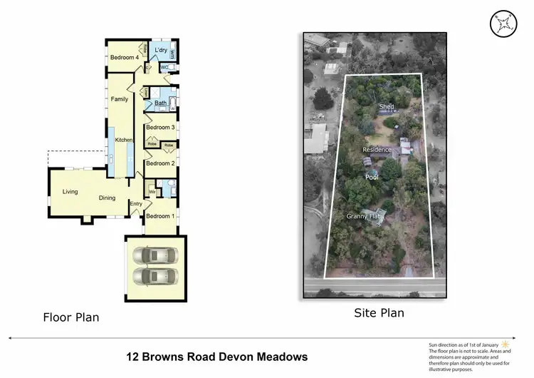 Floorplan of Homely house listing, 12 Browns Road, Devon Meadows VIC 3977
