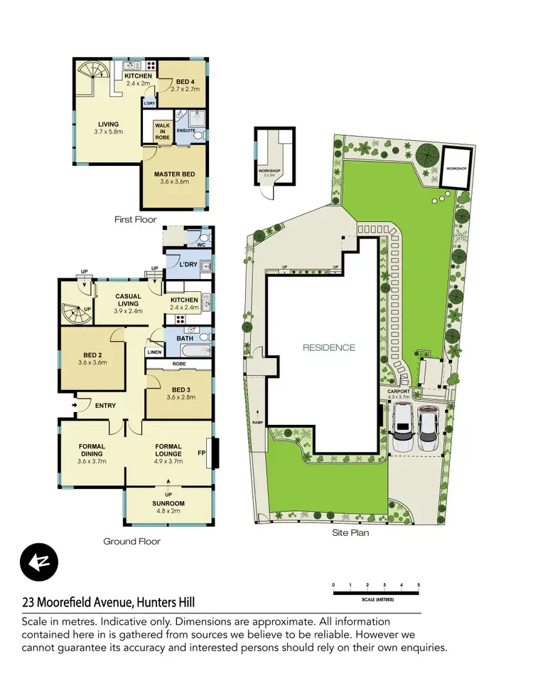 Floorplan of Homely house listing, 23 Moorefield Avenue, Hunters Hill NSW 2110