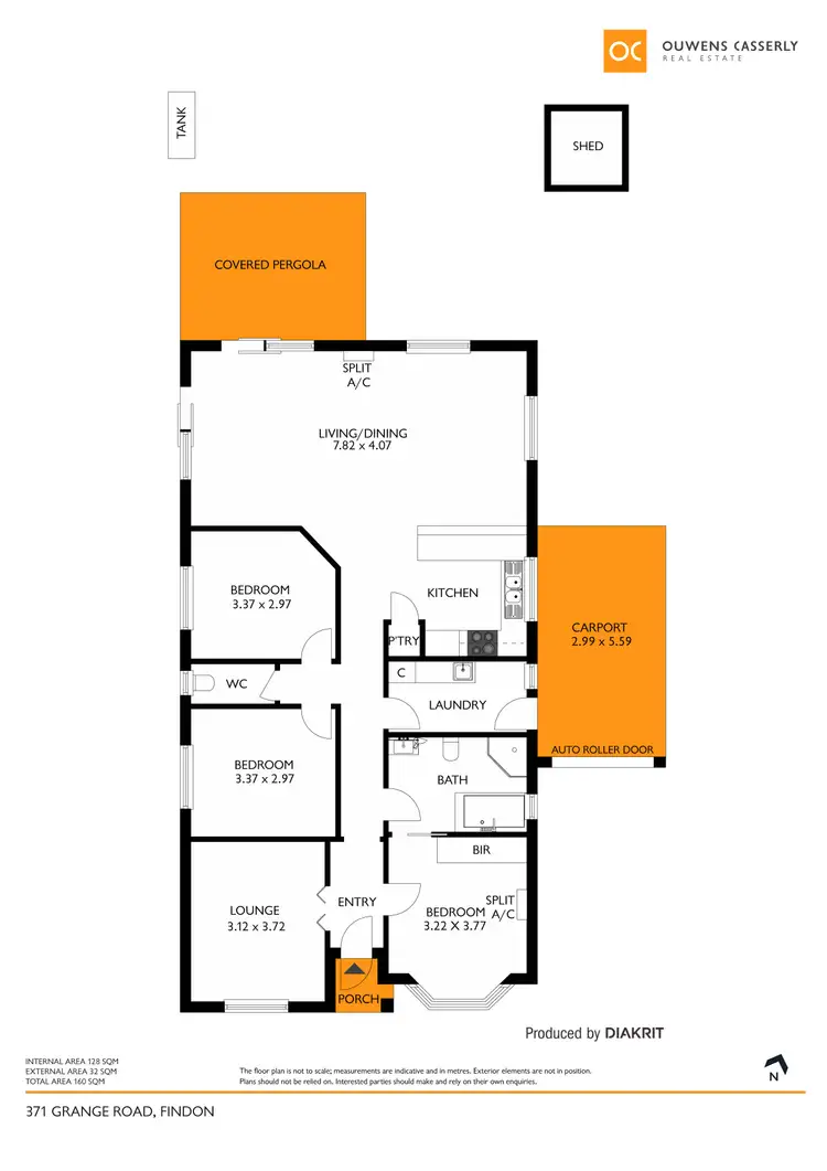 Floorplan of Homely unit listing, 2/371 Grange Road, Findon SA 5023